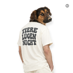 TIERE LÜGEN NICHT T-Shirt - Beige