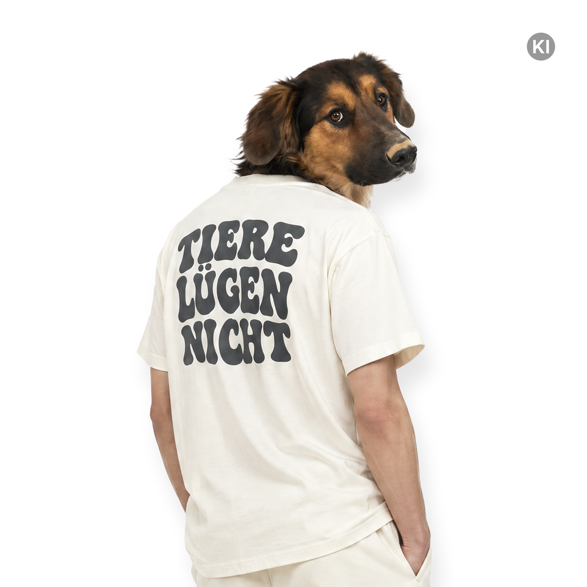 TIERE LÜGEN NICHT T-Shirt - Beige