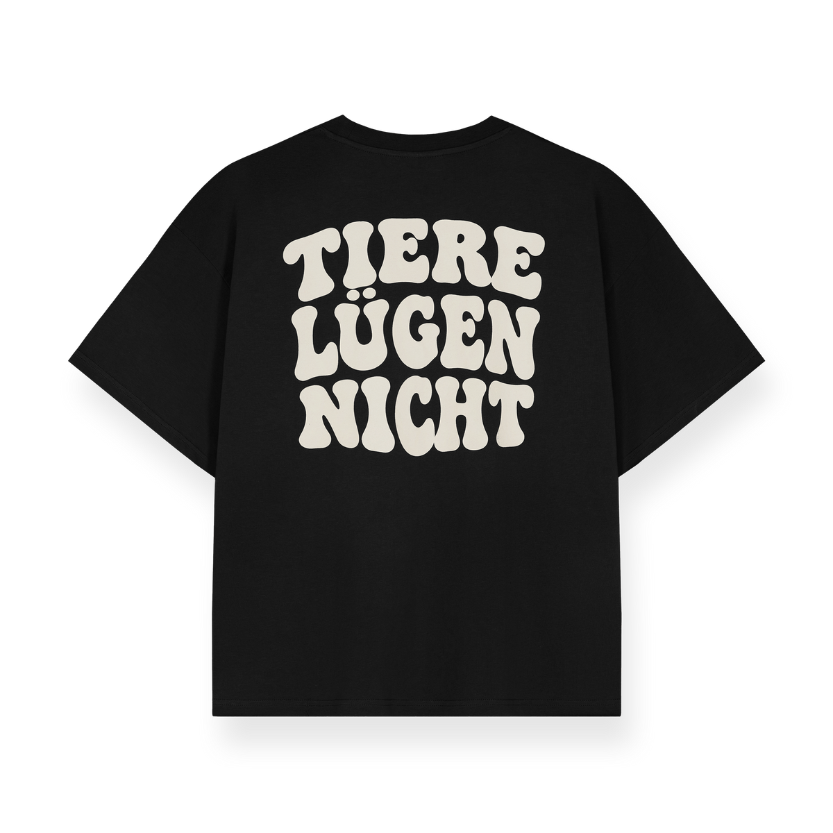 TIERE LÜGEN NICHT T-Shirt - Schwarz